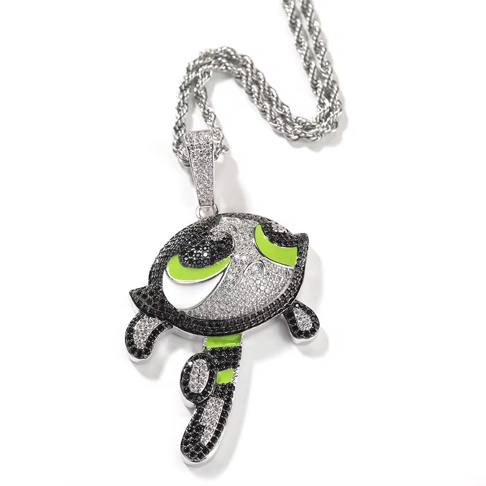 ICED CARTOON BUTTERCUP PENDANT