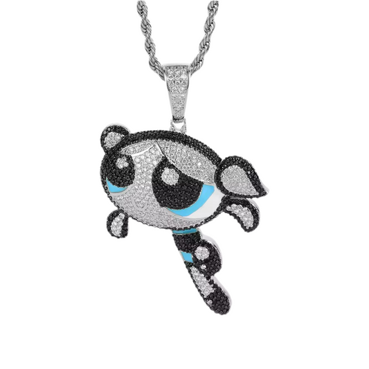 ICED CARTOON BUBBLES PENDANT