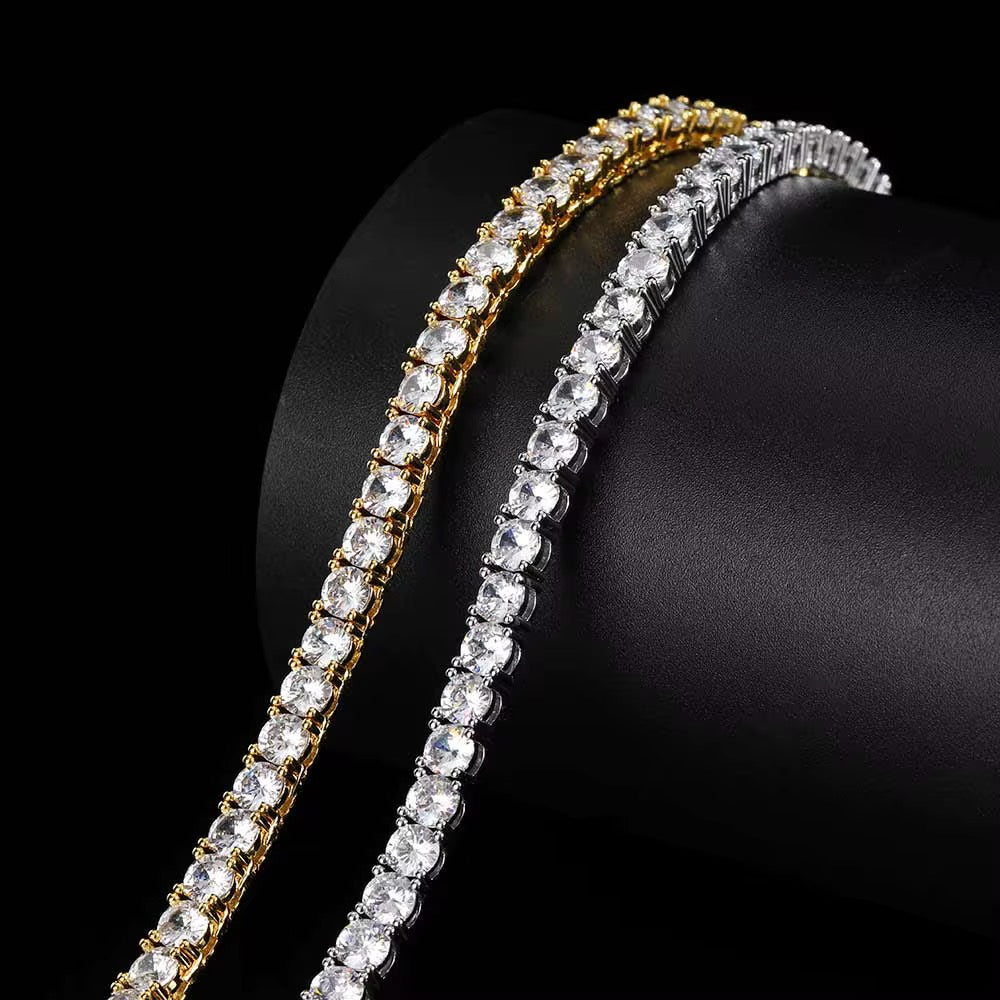 ICED TENNIS BRACELET - GOLD