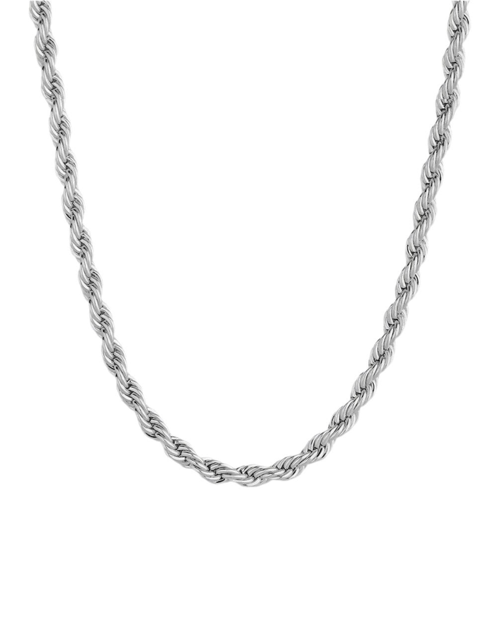 3MM ROPE CHAIN - WHITE GOLD