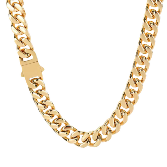 10MM CLEAN CUBANA CHAIN - GOLD