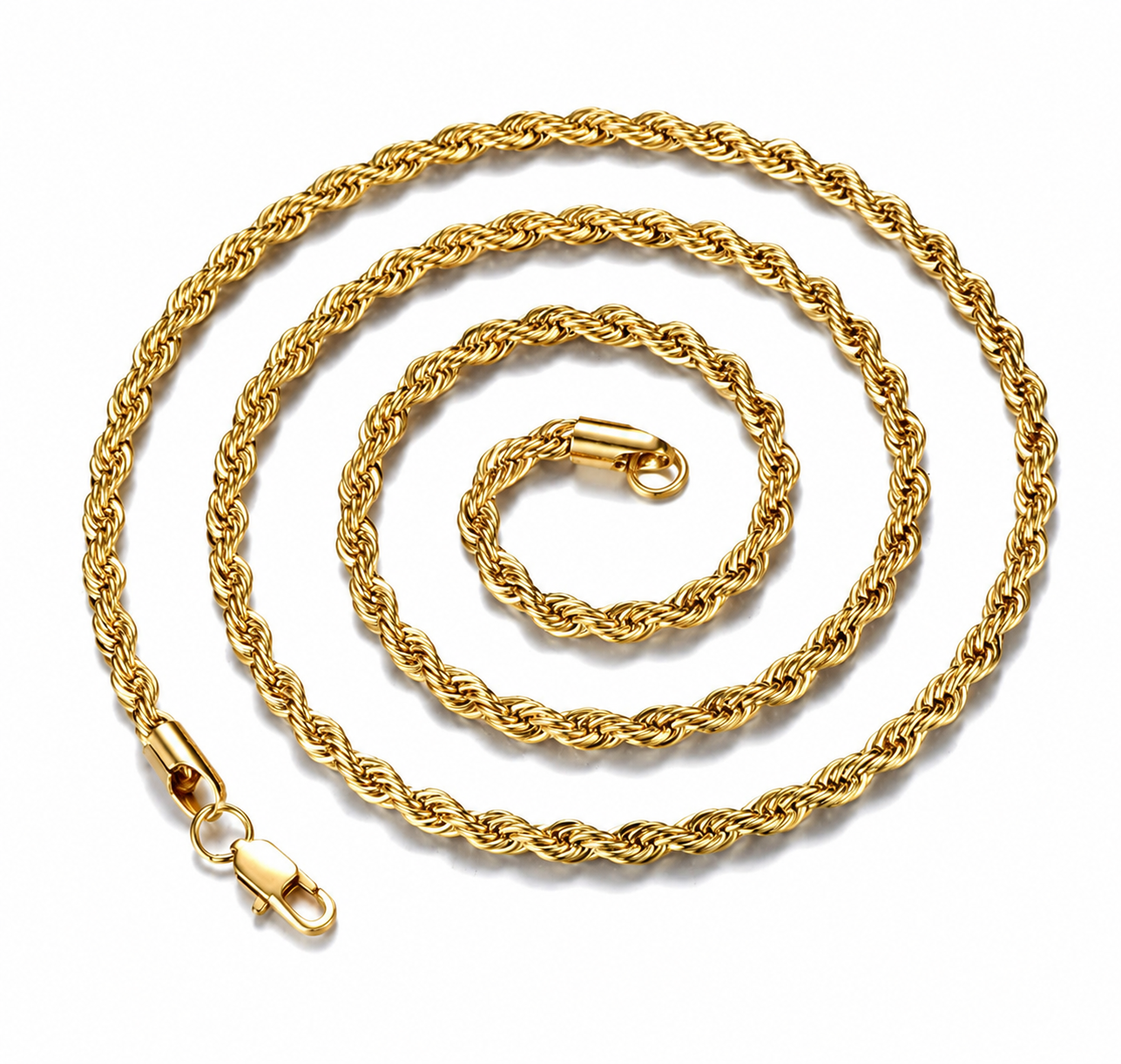 3mm ROPE CHAIN GOLD