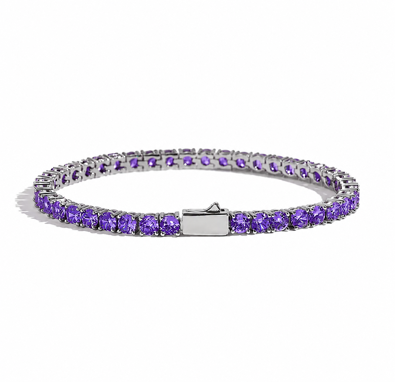 ICED VIOLET TENNIS BRACELET