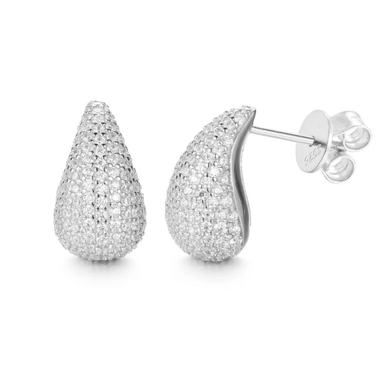 MOISSANITE TEARDROPS EARRINGS - 925 SILVER - VVS 1