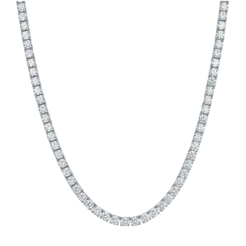 ICED TENNIS CHAIN WHITE GOLD