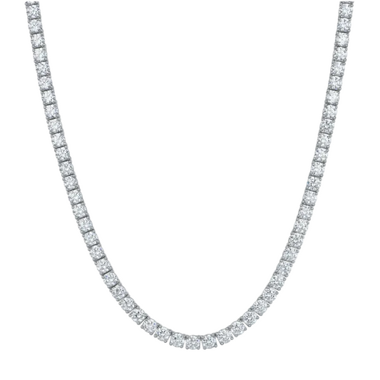 ICED TENNIS CHAIN WHITE GOLD
