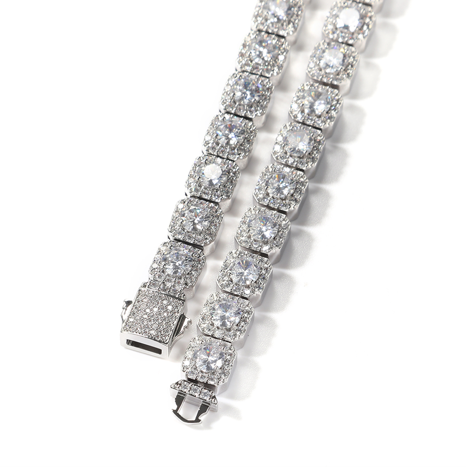 ICED CLUSTERED TENNIS BRACELET