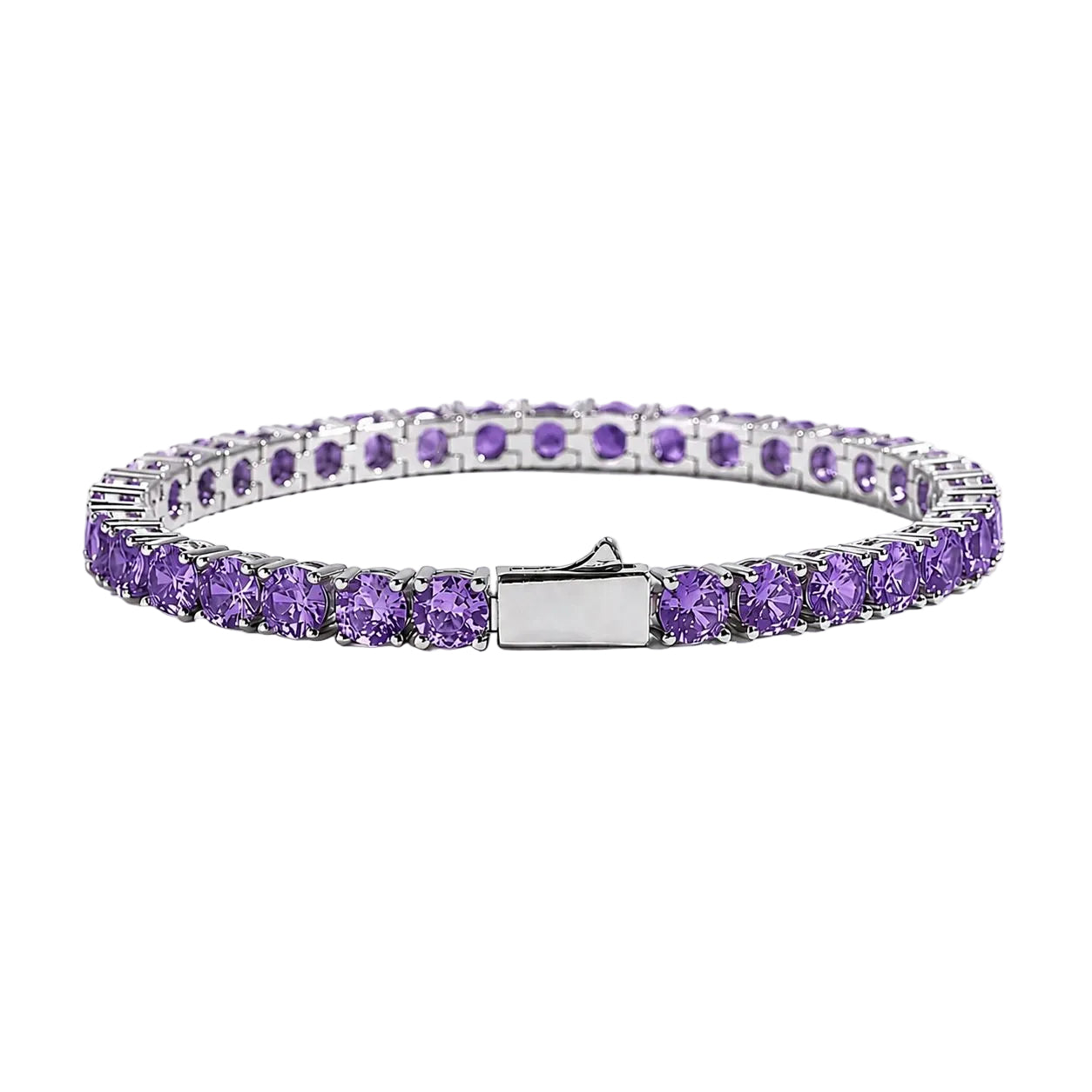 ICED VIOLET TENNIS BRACELET